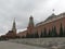 Kremlin Moscow Dome of Senate building Russian Flag tower