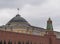 Kremlin Moscow Dome of Senate building Russian Flag tower