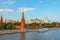 Kremlin view in summer day
