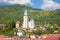 Kremnica - The outlook to castle and St. Catherine church and the town