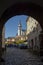 Kremnica town castle in the springtime. Kremnica. Slovakia