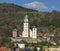 Kremnica town castle in the springtime. Kremnica. Slovakia