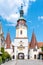 KREMS AN DER DONAU, AUSTRIA - JULY 01, 2019: Steiner Gate, German: Steinertor. Baroque entrance gate of Krems an der