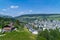 Kriens city top view in Switzerland.