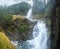 Krimml Waterfalls, Krimmler Wasserfalle,in High Tauern National Park, Austria. Krimmler Ache river falls. Beautiful