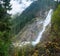 Krimml Waterfalls, Krimmler Wasserfalle,in High Tauern National Park, Austria. Krimmler Ache river falls. Beautiful