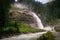 Krimmler (Krimml) waterfall. Highest fall in Austria (Tirol) - A