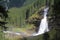 The krimmler waterfalls in Austria