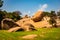 Krishna Butter Ball is UNESCOs World Heritage Site located at Mamallapuram or Mahabalipuram in Tamil Nadu, South India