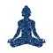Krishna pattern silhouette traditional religion spirituality