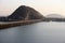 Krishna River Barrage at Vijayawada in India