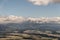 Krivan mountain peak in Vysoke Tatry mountains from Predna Poludnica hill in Nizke Tatry mountains in Slovakia