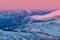 Krivan peak from Mala Chochula peak in Low Tatras mountains