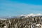 Krivanska Mala Fatra and Babia hora hill from Krizava hill in winter Lucanska Mala Fatra mountains in Slovakia