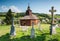 Krive in Slovakia. Old wooden orthodox church