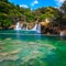 Krka National Park with spectacular waterfalls, Skradin, Dalmatia, Croatia