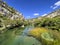 Krka River near Roski Slap in Dalmatia, Croatia