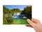 Krka waterfall (Croatia) photography in hand