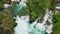 Krka Waterfalls with turquoise water