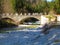 Krnica river flowing under a bridge