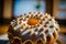 Krofne donut ,traditional Balkans dessert. Generative AI