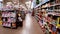 Kroger retail grocery store interior Thanksgiving shoppers Christmas Candy wall