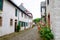 Kronenburg, Germany - July 27, 2019: Medieval village Kronenburg in the Eifel region, Germany