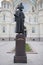 Kronstadt. A monument to the admiral Fyodor Ushakov