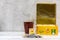 KROPIVNICKY, UKRAINE - JANUARY 11, 2019: Lipton tea in cup and tea bags and box on light background