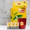 KROPIVNICKY, UKRAINE - JANUARY 11, 2019: Lipton tea in cup and tea bags and box on light background