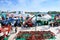 KROPIVNITSKIY; UKRAINE â€“ 22 September; 2017: Panoramic view agricultural exhibition Agroexpo-2017. Exhibitors, Visitors