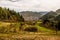 Kroscienko nad Dunajcem town in the valley in Pieniny Mountains in spring, rural countryside, Malopolska, Poland