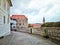 The Krumlov castle fortress wall.