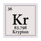Krypton Periodic Table of the Elements Vector illustration eps 10