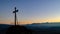 KrzyÅ¼na peak at the Blue Hour - A characteristic vantage point in the mountains of Rudawy Janowickie