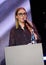 Ksenia Sobchak performs at business conference