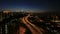 Kuala Lumpur Elevated Highway AKLEH with City Skyline in Malaysia at Sunset Timelapse