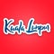 Kuala Lumpur - hand drawn lettering name of Malaysia capital.