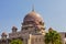 Kuala Lumpur/Malaysia: 22 April 2019: beautiful dome lid pink Masjid Putra Putra Mosque Muslim mosque of Putrajaya famous tourist