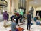 Kuala Lumpur, Malaysia - April 12th, 2021 : Muslim clerics practice social distancing while reciting tarawih evening