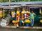 Kuala Lumpur, Malaysia : Indian flower shop at Batu caves temple and Hindu shrine