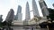 Kuala Lumpur, Malaysia - July 17, 2018 : KLCC Park and Petronas twin towers is famous landmark of Malaysia