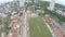 Kuala Lumpur - Malaysia - MERDEKA SQUARE: Moving Away -Master Aerial view of big green playing ground and Merdeka Square 3