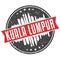 Kuala Lumpur Malaysia Round Travel Stamp Icon Skyline City Design badge illustration Clipart.