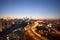 Kuala Lumpur Skyline with Highway Blurred Background