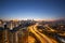 Kuala Lumpur Skyline with Highway at Twilight