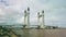 Kuala Terengganu Drawbridge static view footage.