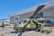 KUBINKA, RUSSIA, AUG.24, 2018: View on armed combat russian helicopter Mi-24. Russian military helicopters on ARMY-2018 exhibition