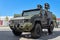 KUBINKA, RUSSIA, AUG.24, 2018: View on heavy military armored 4WD vehicle Typhoon K-53949 for troopers and different weapon transp