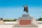 Kublai Khan Statue at Kublai Square in Zhenglan Banner, Xilin Gol, Inner Mongolia, China.